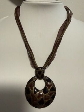 Animal Print Pendant Necklace